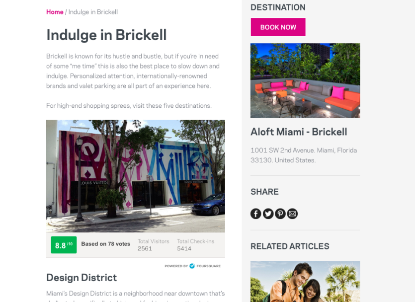 Aloft - Brickell - Indulge