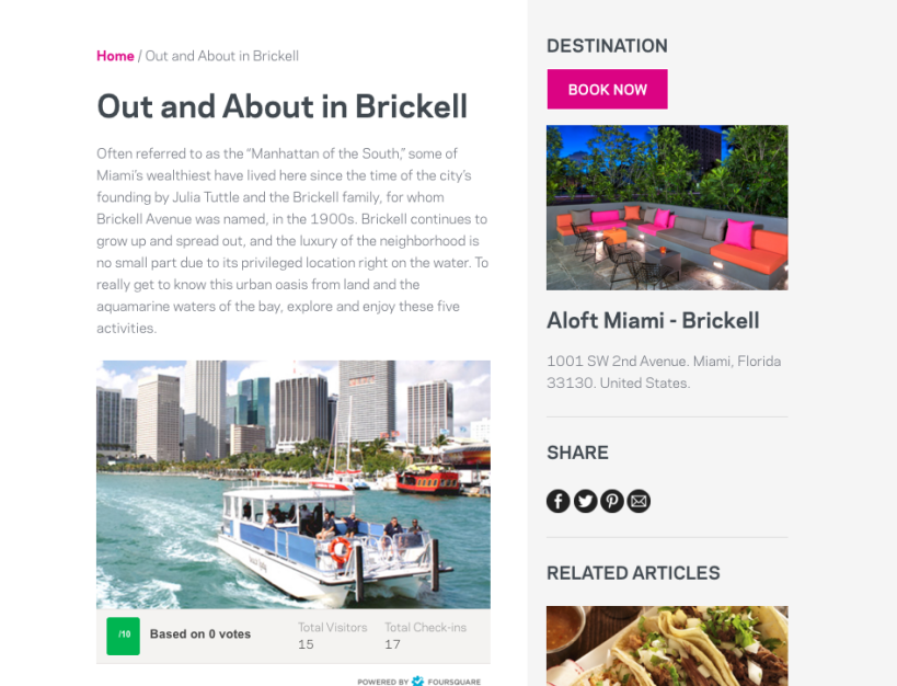 Aloft - Brickell - Out and About