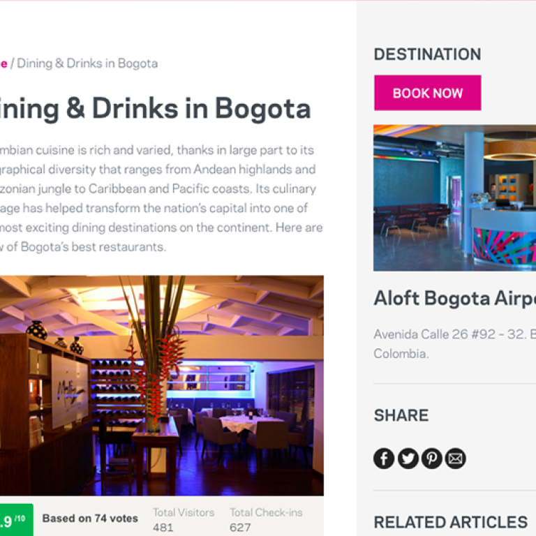 Aloft - Bogota - Dining and Drinks 2