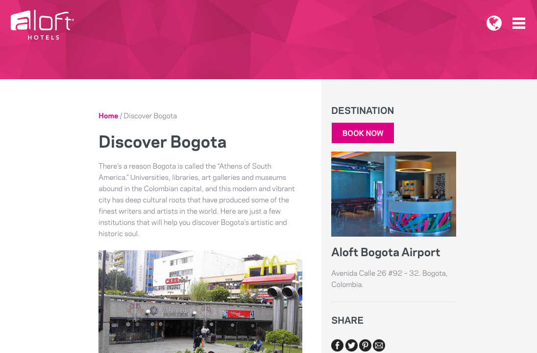 Aloft - Bogota - Discover