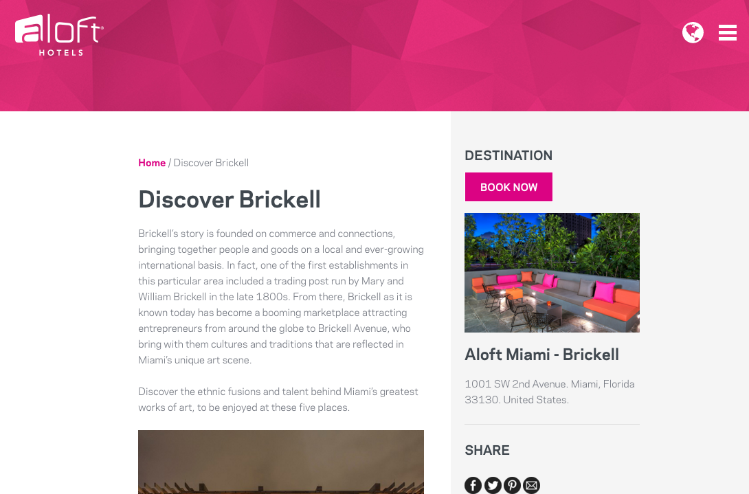 Aloft - Brickell - Discover