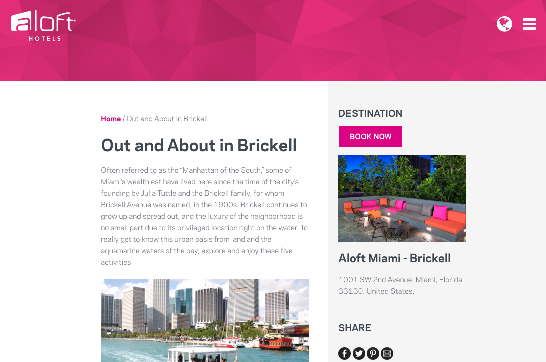 Aloft - Brickell - Out and About