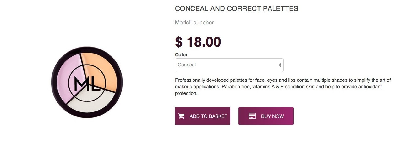 Conceal and Correct Palettes MODELLAUNCHER Cosmetics