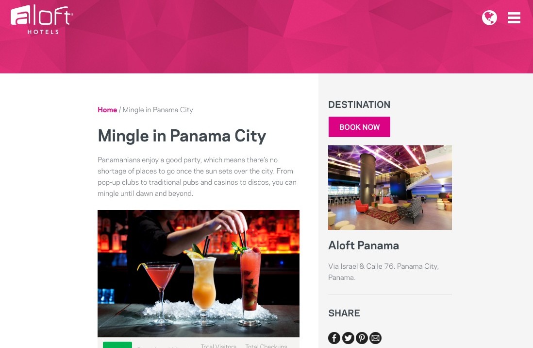 Mingle in Panama City   Aloft